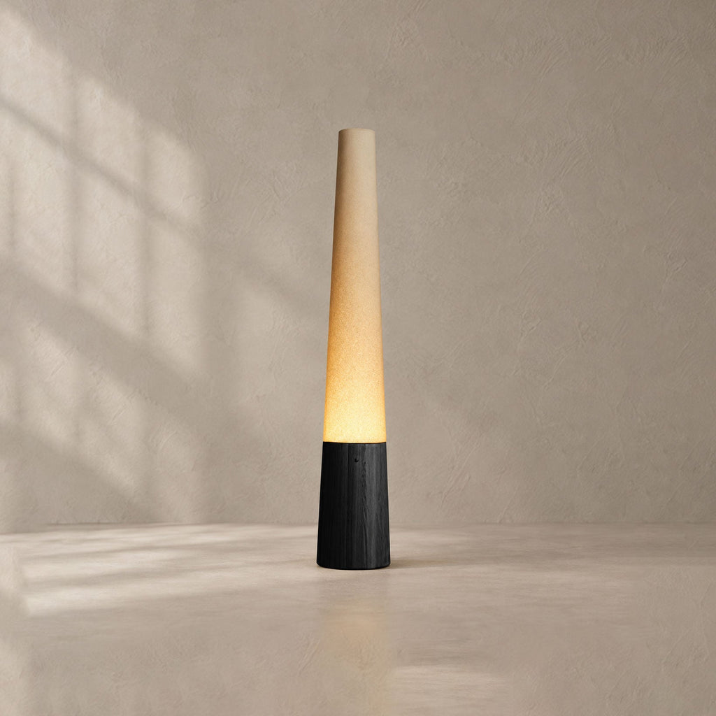 Cone Wooden Floor Lamp