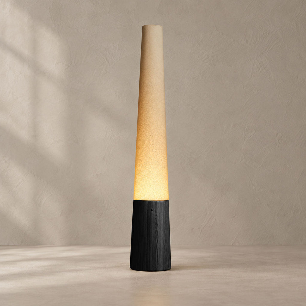 Cone Wooden Floor Lamp