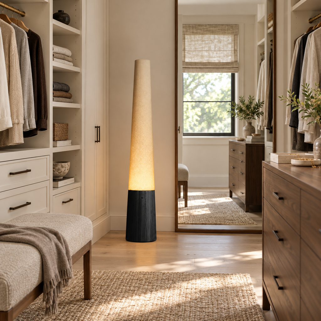 Cone Wooden Floor Lamp