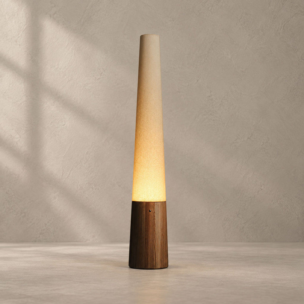 Cone Wooden Floor Lamp