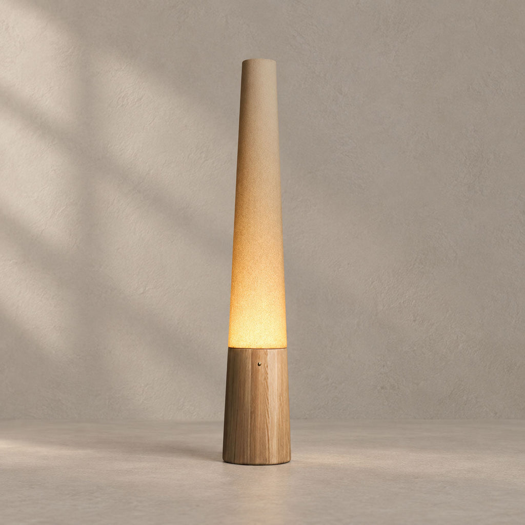 Cone Wooden Floor Lamp