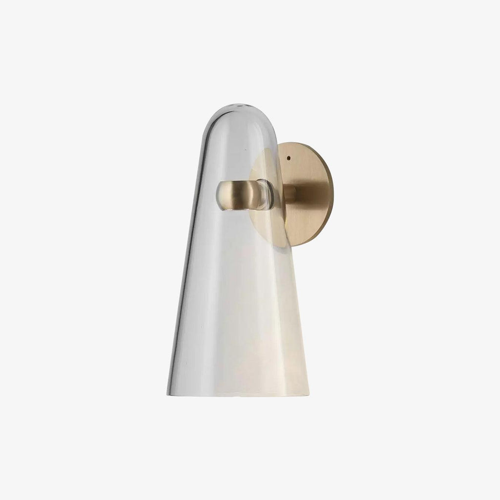 Conical Glass Plug-in Wall Lamp
