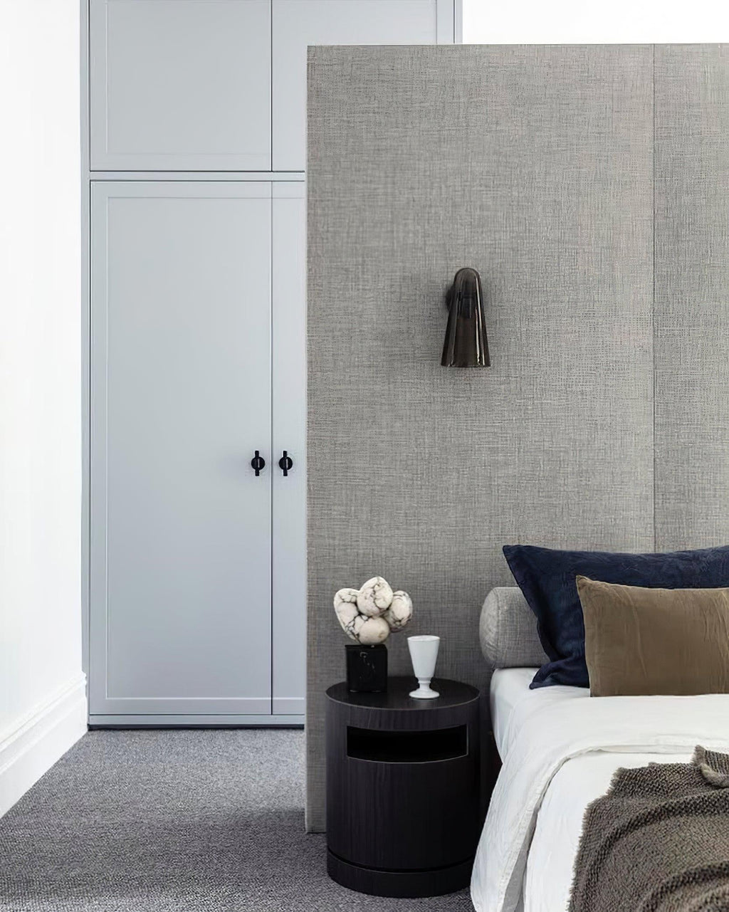 Conical Glass Plug-in Wall Lamp