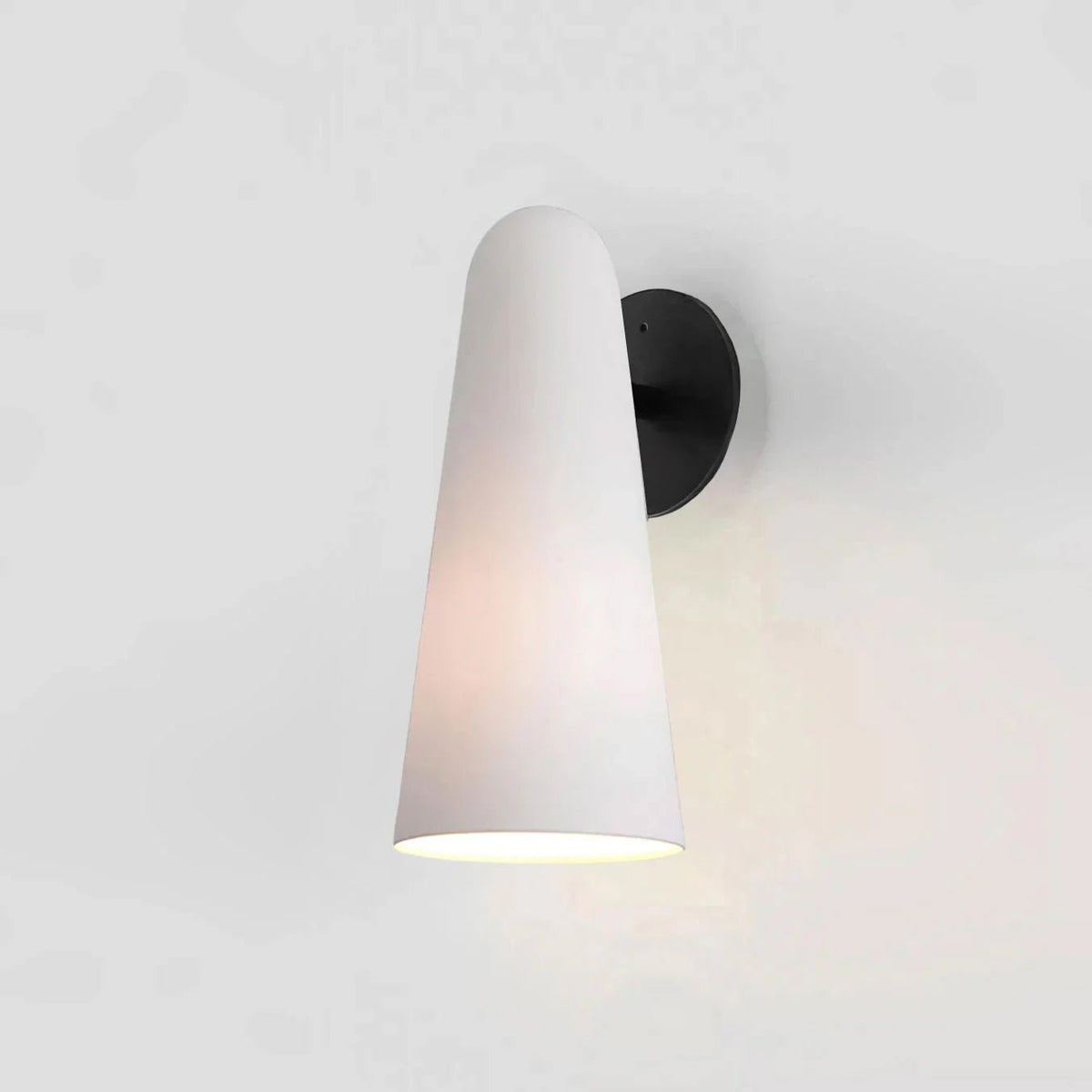 Conical Glass Plug-in Wall Lamp