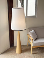 Faux Wood Conical Floor Lamp Floor lamp