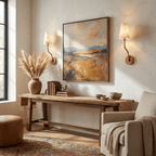 Corwin Hammered Brass Cone Sconce