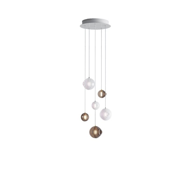 Cosmic Sphere Cascade Chandelier