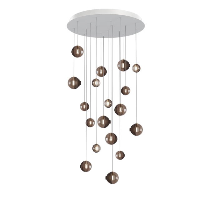 Cosmic Sphere Cascade Chandelier