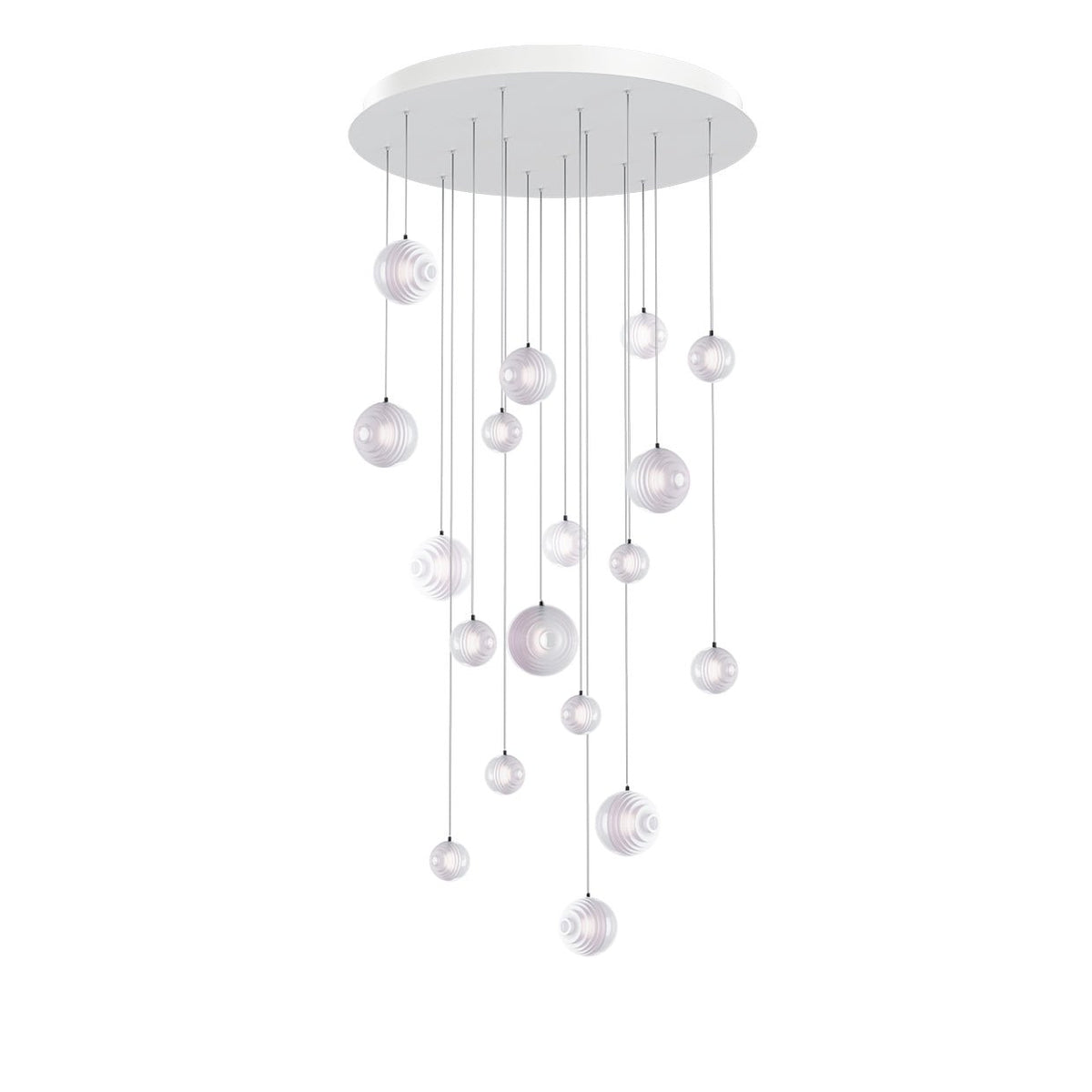 Cosmic Sphere Cascade Chandelier
