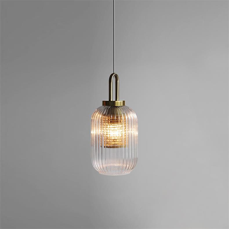 Covent Pendant Light ∅ 4.7″ x H 8.3″ / Dia 12cm x H 21cm / Gold + Clear Pendant light