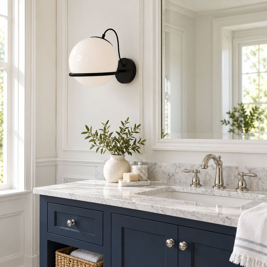 Cradled Globe Wall Sconce