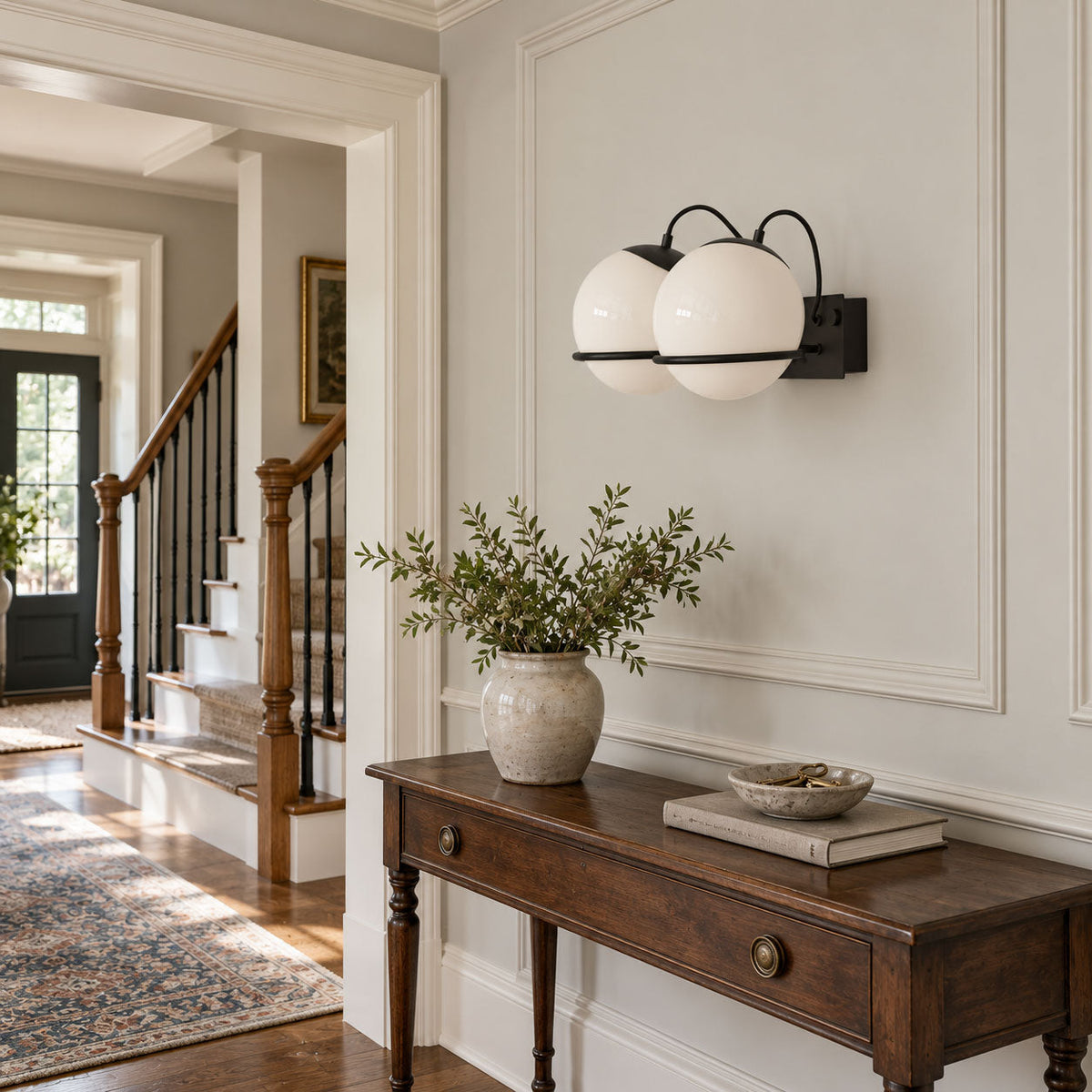Cradled Globe Wall Sconce