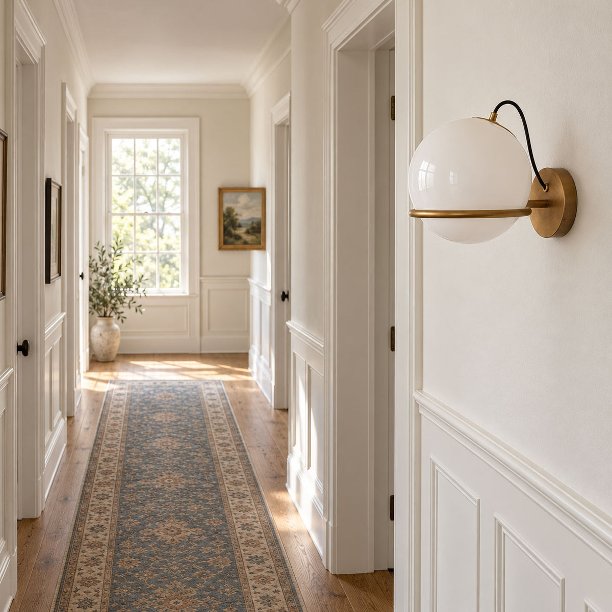 Cradled Globe Wall Sconce