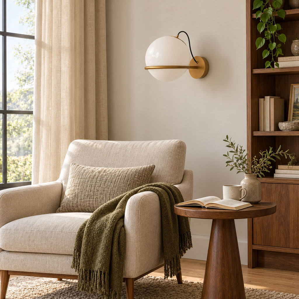 Cradled Globe Wall Sconce