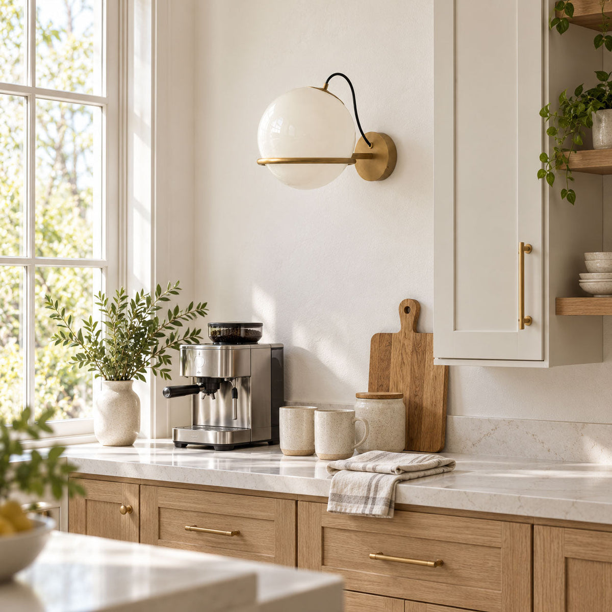 Cradled Globe Wall Sconce