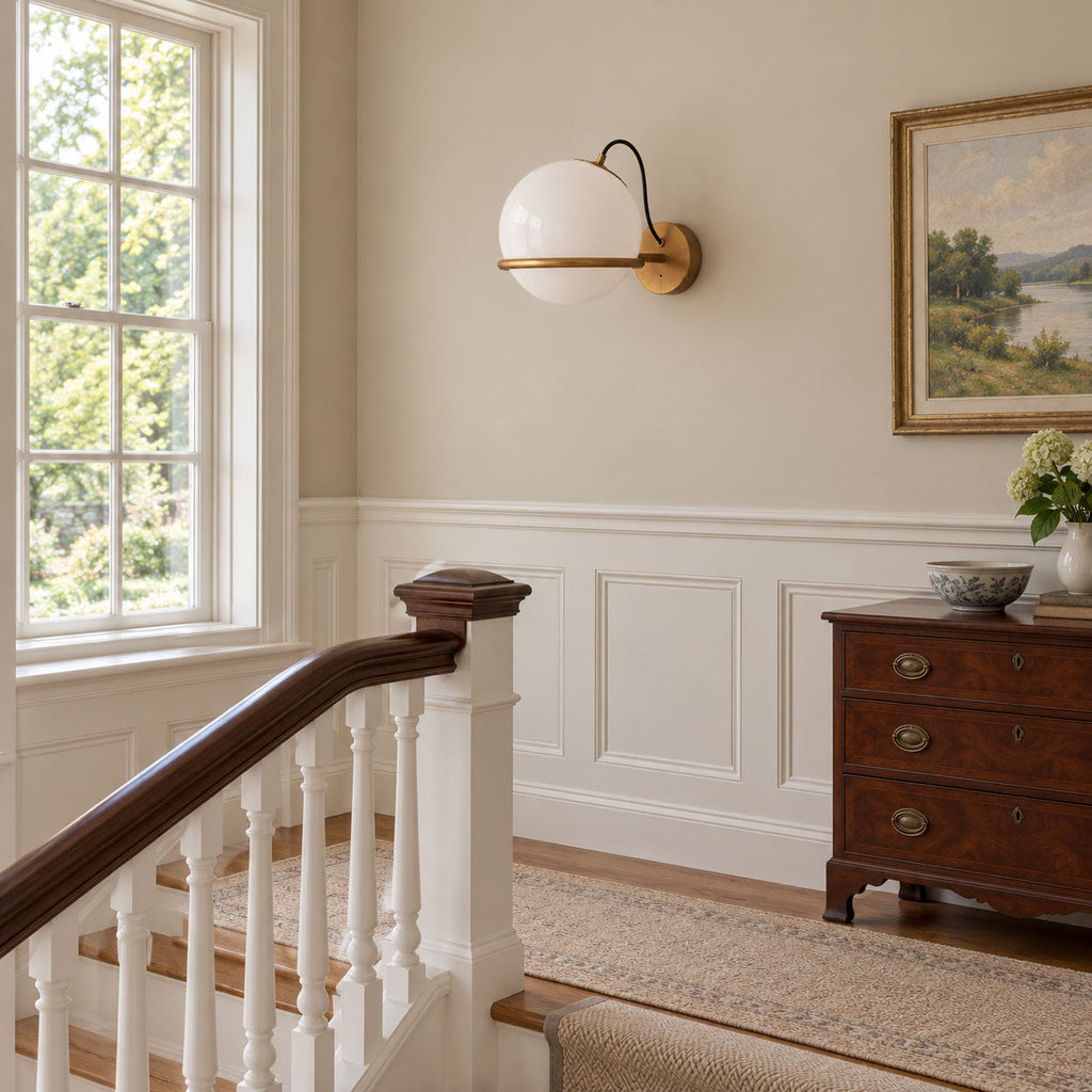 Cradled Globe Wall Sconce