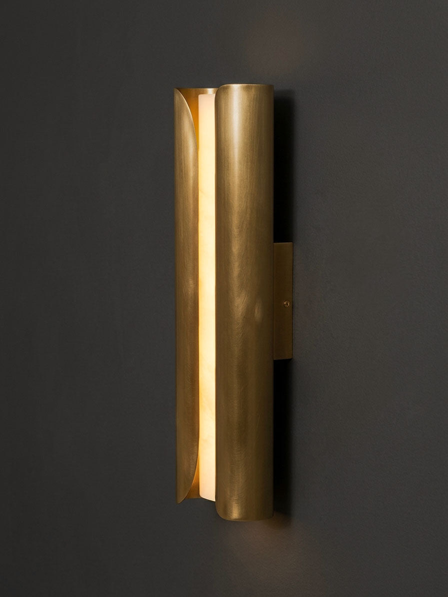 Cradled Alabaster Sconce