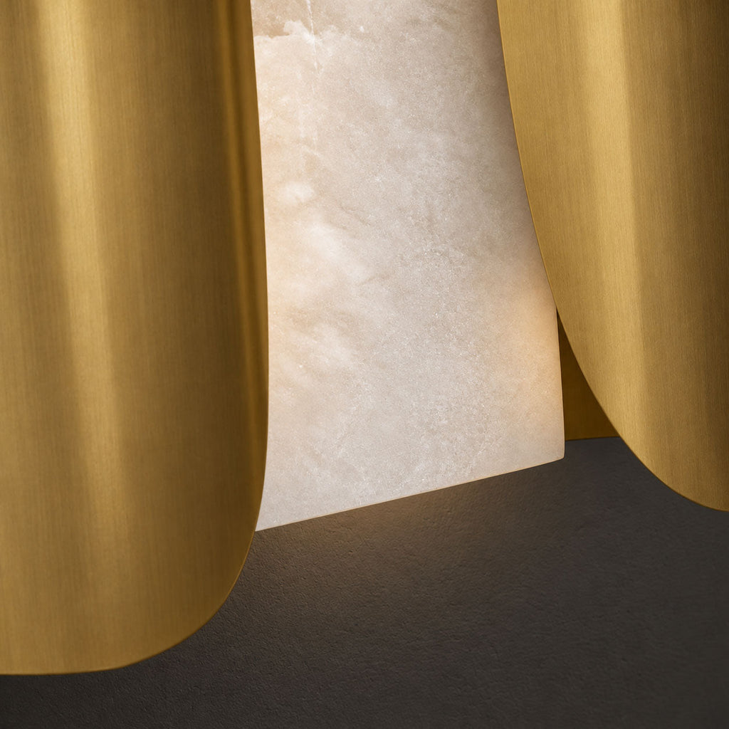 Cradled Alabaster Sconce