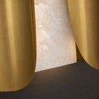 Cradled Alabaster Sconce