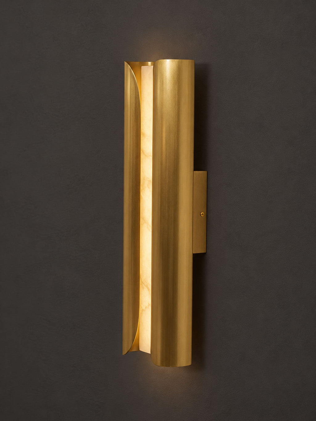 Cradled Alabaster Sconce