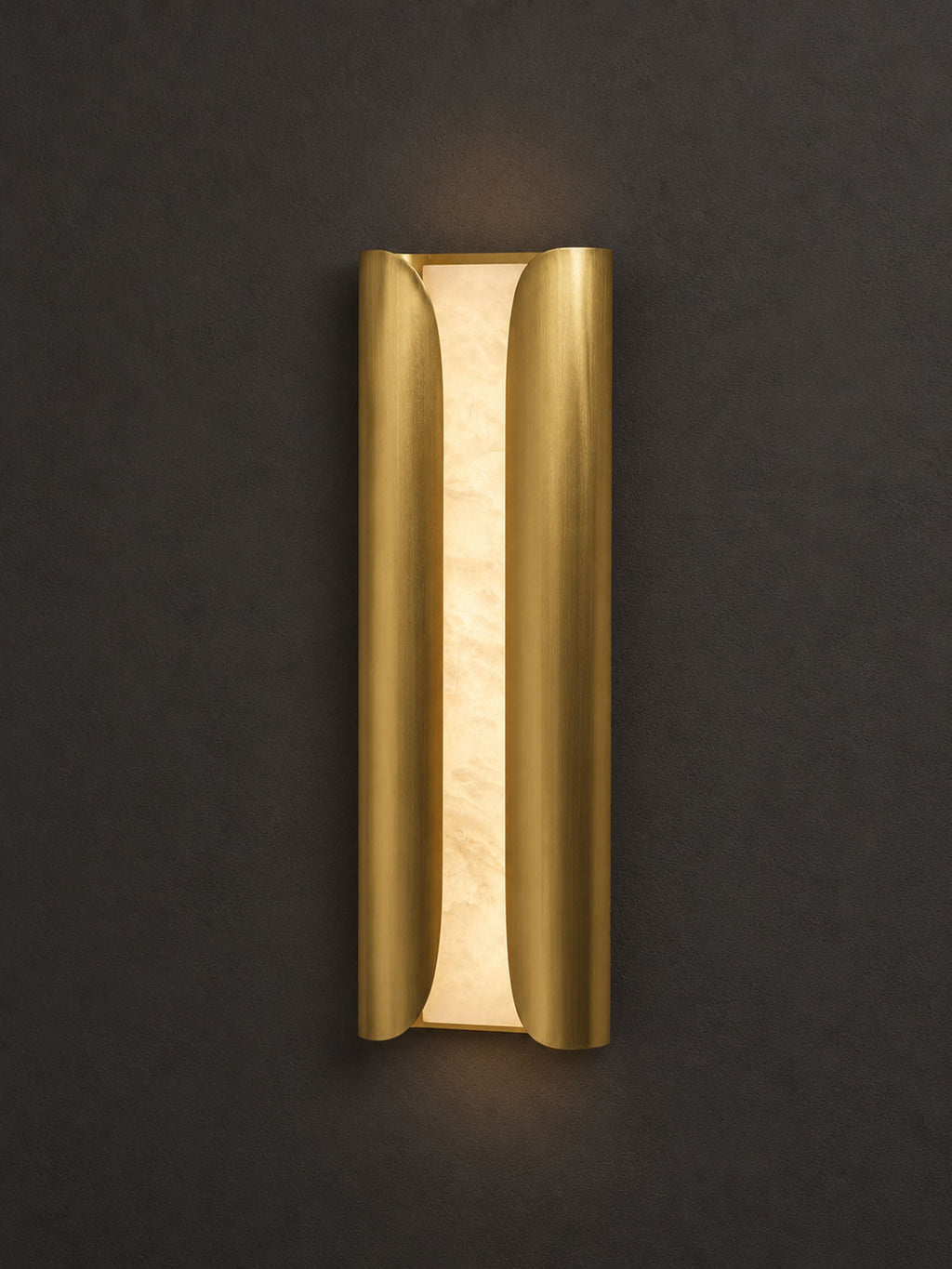 Cradled Alabaster Sconce