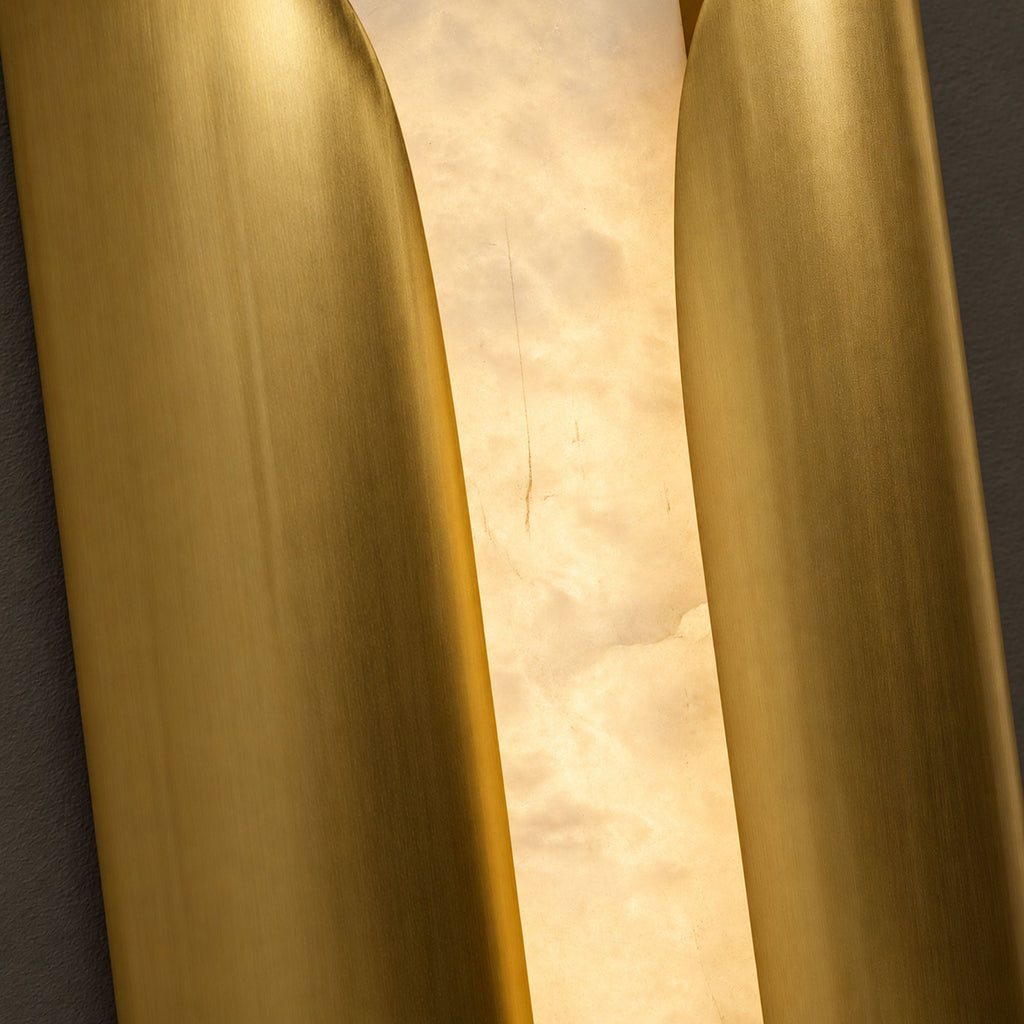 Cradled Alabaster Sconce