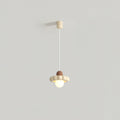 Cream Cloud Pendant Lamp ∅ 7.3″ x H 4.3″ / Dia 18.5cm x H 11cm / Milk coffee + Coffee Pendant light