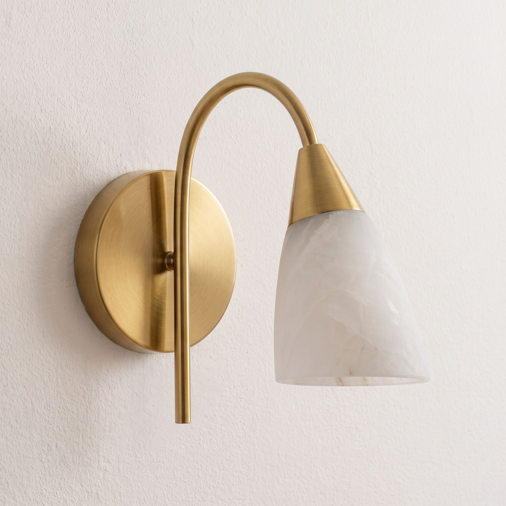 Arch Alabaster Wall Sconce