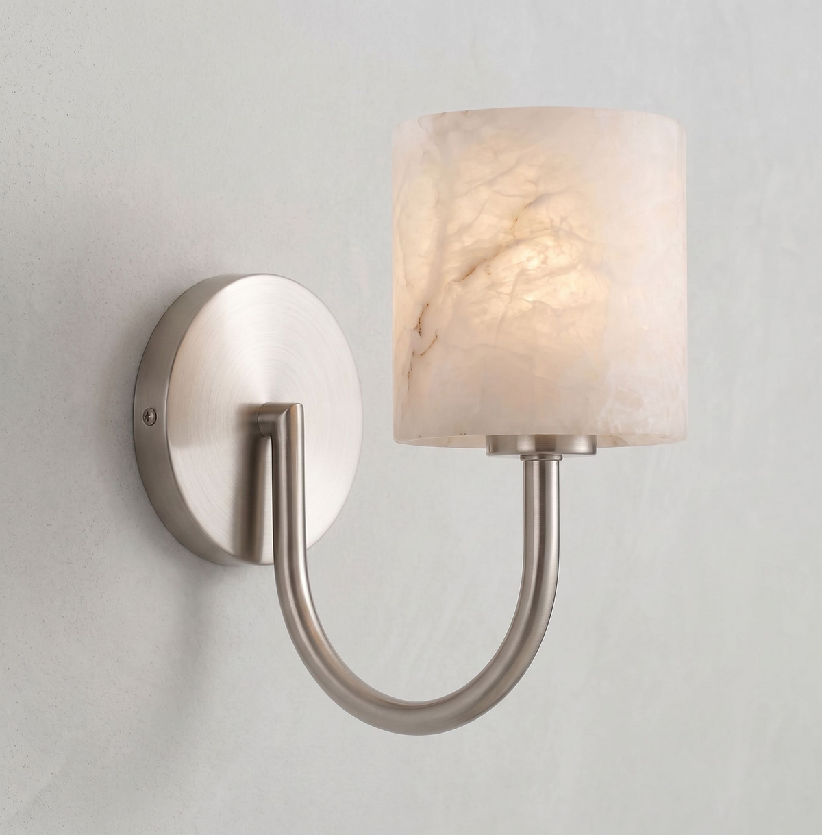Crook Alabaster Wall Sconce