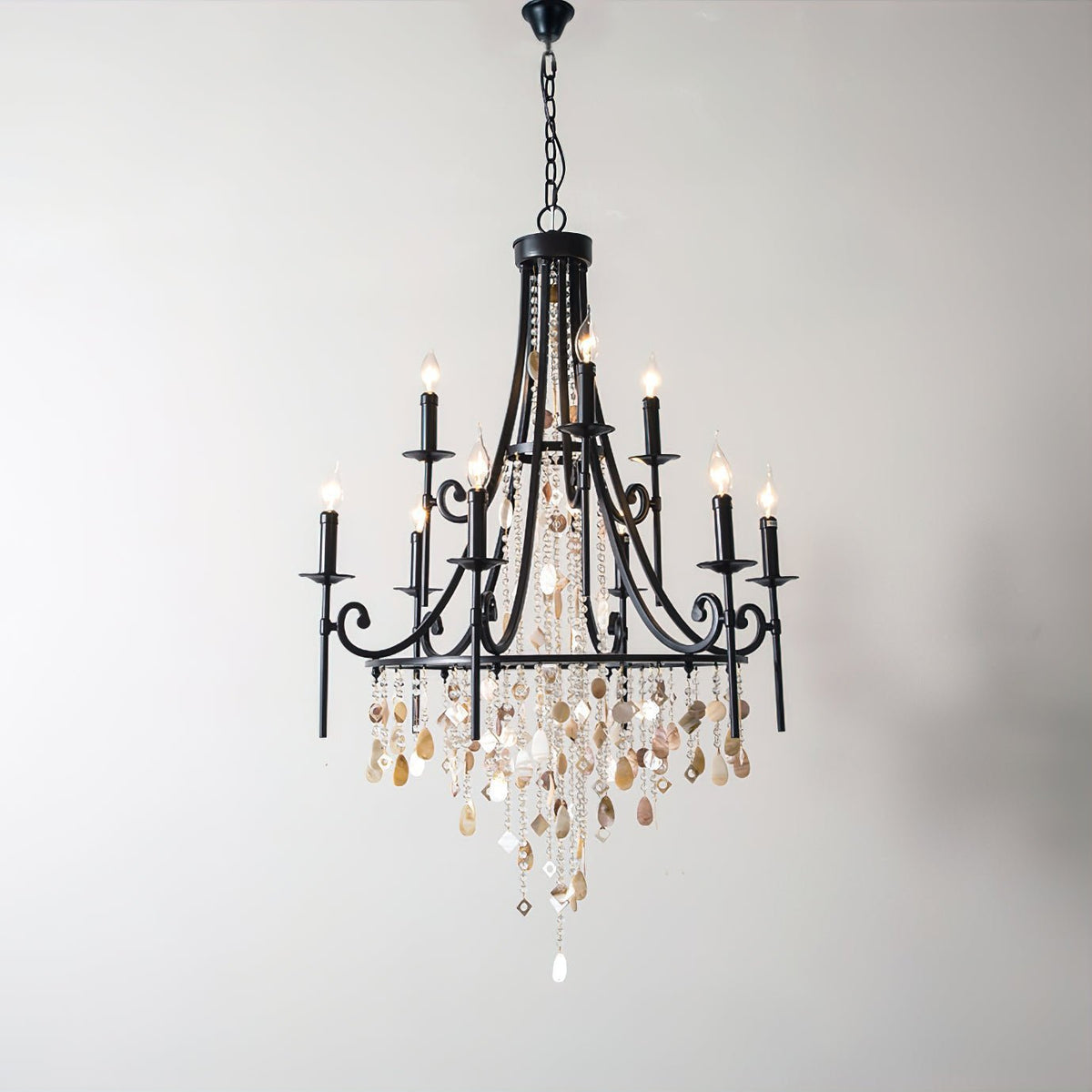 Tatum Lux Shell Crystal Chandelier