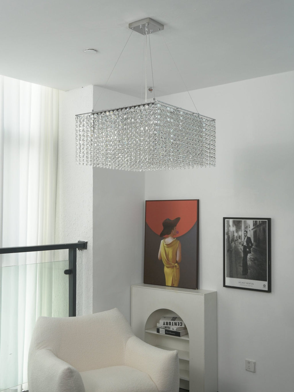 Crystal Frame Chandelier