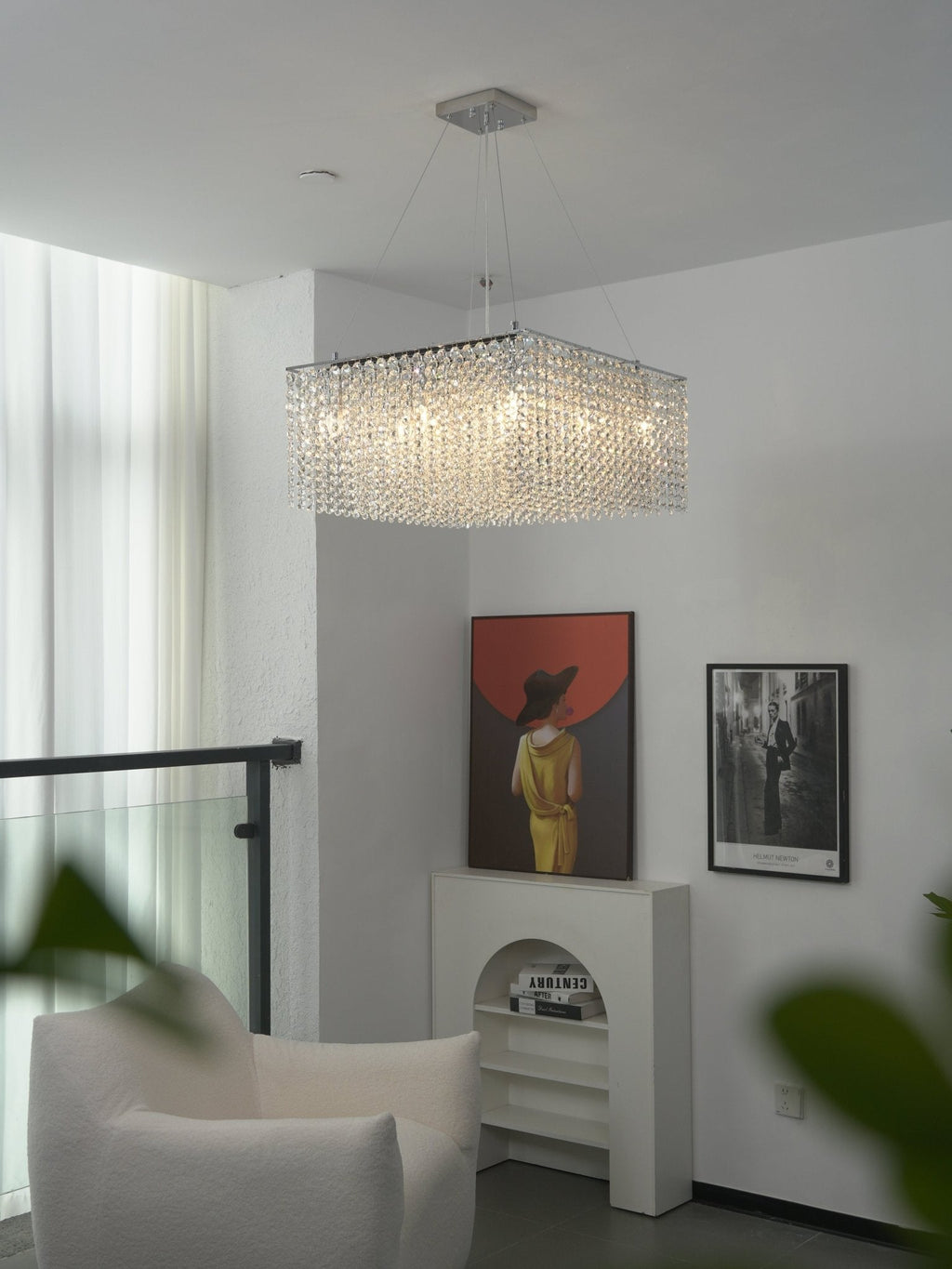 Crystal Frame Chandelier