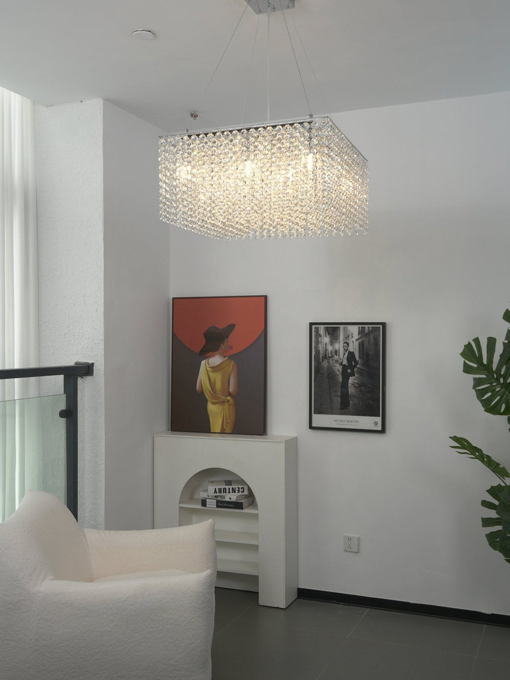 Crystal Frame Chandelier