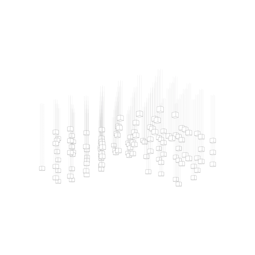 Crystal Pixels Customize Chandelier