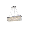 Crystal Raindrop Chandelier L 27.5″ x H 7.4″/ L 70cm x H 19cm / Chrome Chandelier