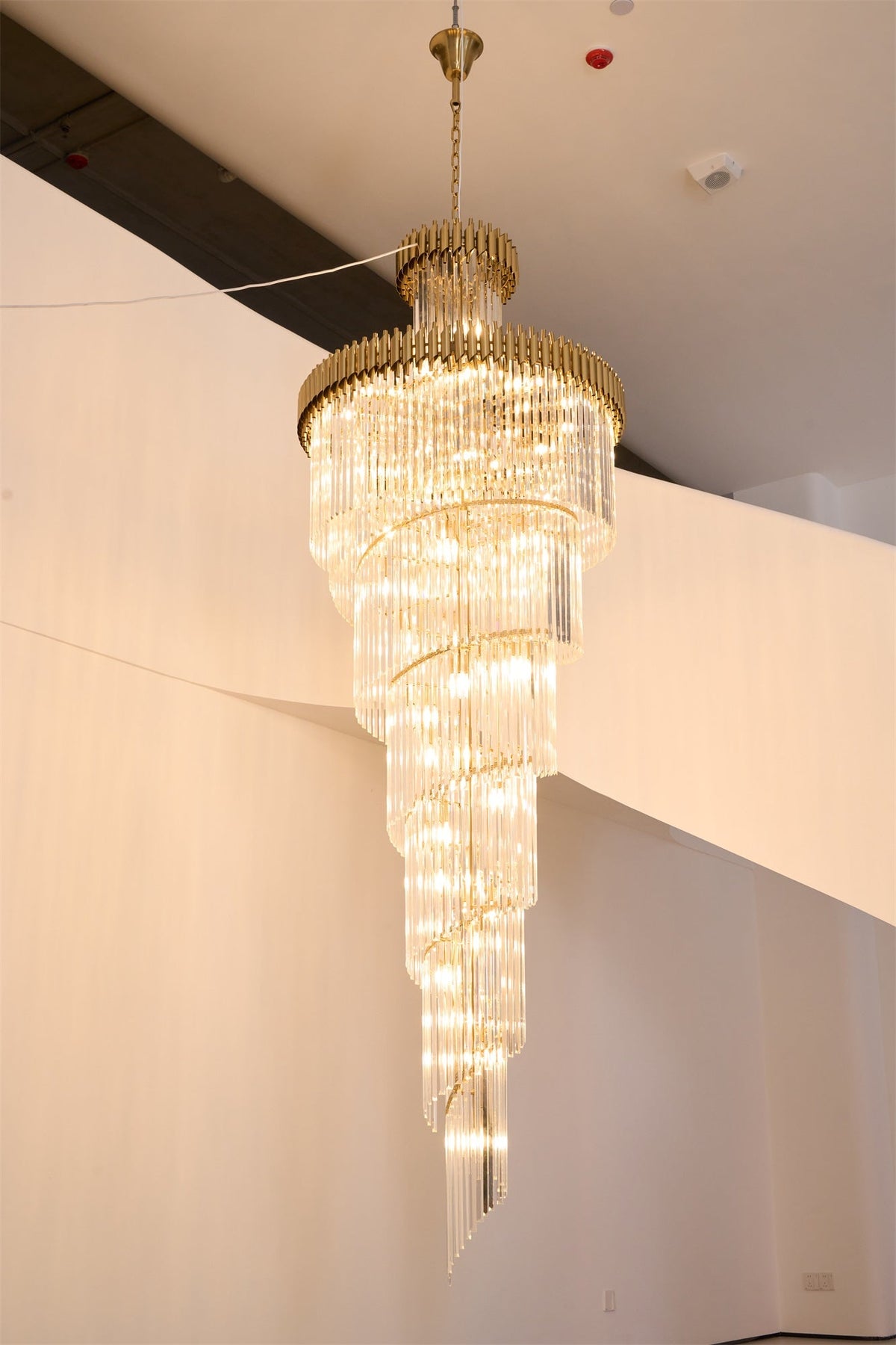 Crystal Spiral Chandelier