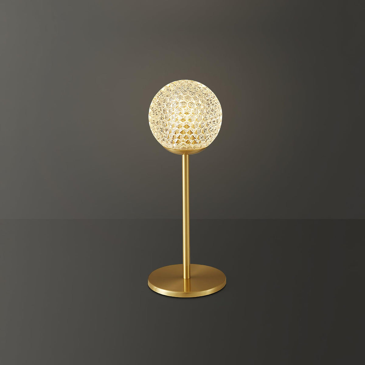 Crystal Tealight Table Lamp Model A ∅ 4.7″ x H 11.8″ / Dia 12cm x H 30cm / Brass / US plug Table lamp