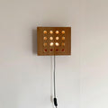 Cubiform Constellation Wall Lamp W 9.8″ x H 8.5″ / W 25cm x H 21.5cm / Cherry wood color / US Plug Wall lamp