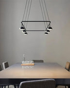 Cupolina Chandelier ∅ 47.2″ x H 5.1’’ / Black / Warm Light Chandelier