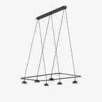 Cupolina Chandelier ∅ 47.2″ x H 5.1’’ / Black / Warm Light Chandelier