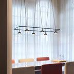 Cupolina Chandelier ∅ 47.2″ x H 5.1’’ / Black / Warm Light Chandelier