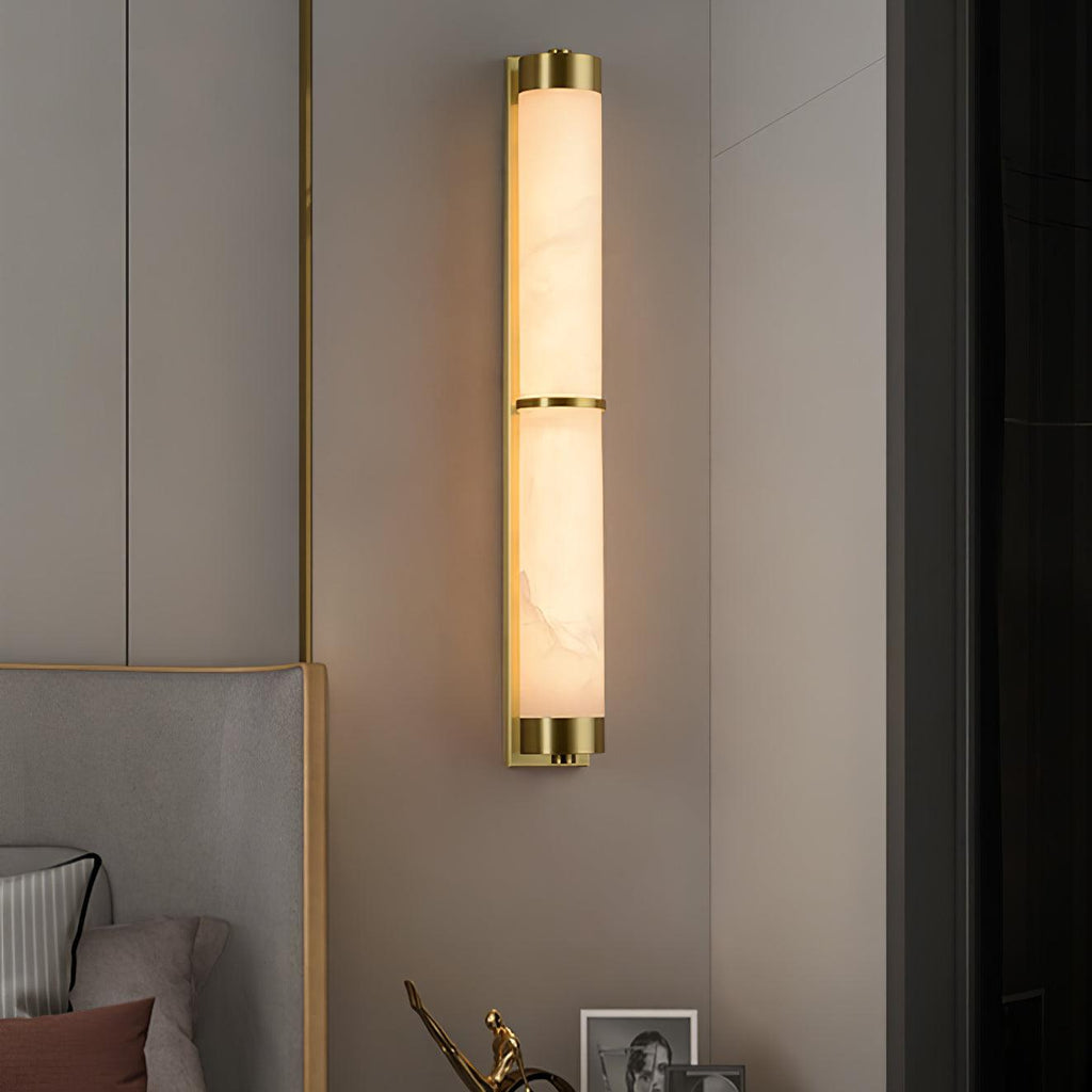 Cylindra Alabaster Brass Wall Light Wall lamp