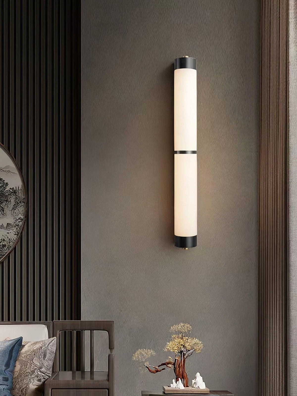 Cylindra Alabaster Brass Wall Light Wall lamp