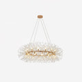 Dandelion Round Chandelier ? 29.5″ x H 59.1″ / Dia 75cm x H 150cm (G9*12) / Clear Glass & Gold Chandelier