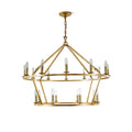 Darlana Chandelier ∅ 47.2″+∅ 35.4″ x H 39.4″ / Dia 120cm + Dia 90cm x H 100cm / Brass Chandelier