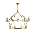 Darlana Chandelier ∅ 47.2″+∅ 35.4″ x H 39.4″ / Dia 120cm + Dia 90cm x H 100cm / Brass Chandelier