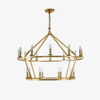 Darlana Chandelier ∅ 47.2″+∅ 35.4″ x H 39.4″ / Dia 120cm + Dia 90cm x H 100cm / Brass Chandelier