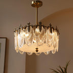 Decorative Pattern Glass Round Chandelier Chandelier