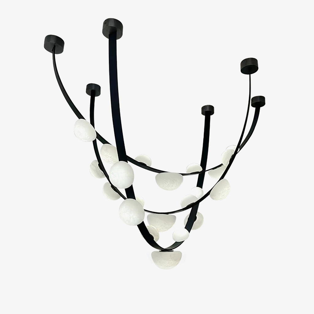 Dew Drops Alabaster Chandelier Chandelier