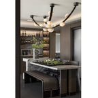 Dew Drops Alabaster Chandelier Chandelier